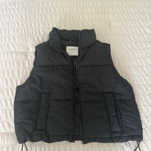 Hollister Charcoal Puffer Vest